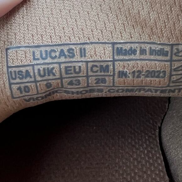 Vionic Lucas Lace Up Leather Sneaker White Shoes I9348L1100 Men's 10M Tried on - Picture 8 of 10